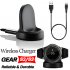 US Wireless Charger for Samsung Gear S3 S2 Smart Watch Charging Base Dock  black