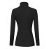 US YesFashion Women s High Neck Long Sleeve Elastic Knitted Slim Fit Pullover Sweater Black S