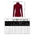 US YesFashion Women s High Neck Long Sleeve Elastic Knitted Slim Fit Pullover Sweater Black S