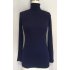 US YesFashion Women s High Neck Long Sleeve Elastic Knitted Slim Fit Pullover Sweater Royal Blue L