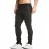 US Yong Horse Men s Casual Jogger Pants Fitness Workout Gym Running Sweatpants Dark Grey S