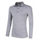 US Yong Horse Men's Casual Dry Fit Golf Polo Shirt Athletic Long Sleeve Polo T Shirts