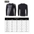 US Yong Horse Men s Contrast Color Crew Neck Long Sleeve Basic T Shirt Top Black grey green M