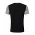 US Yong Horse Men s Crew Neck Slim Fit Color Block Short Sleeve T Shirts Tees Black and White with Gray XL