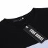US Yong Horse Men s Crew Neck Slim Fit Color Block Short Sleeve T Shirts Tees Black and White  2 XL