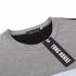 US Yong Horse Men s Crew Neck Slim Fit Color Block Short Sleeve T Shirts Tees Black and White with Gray M