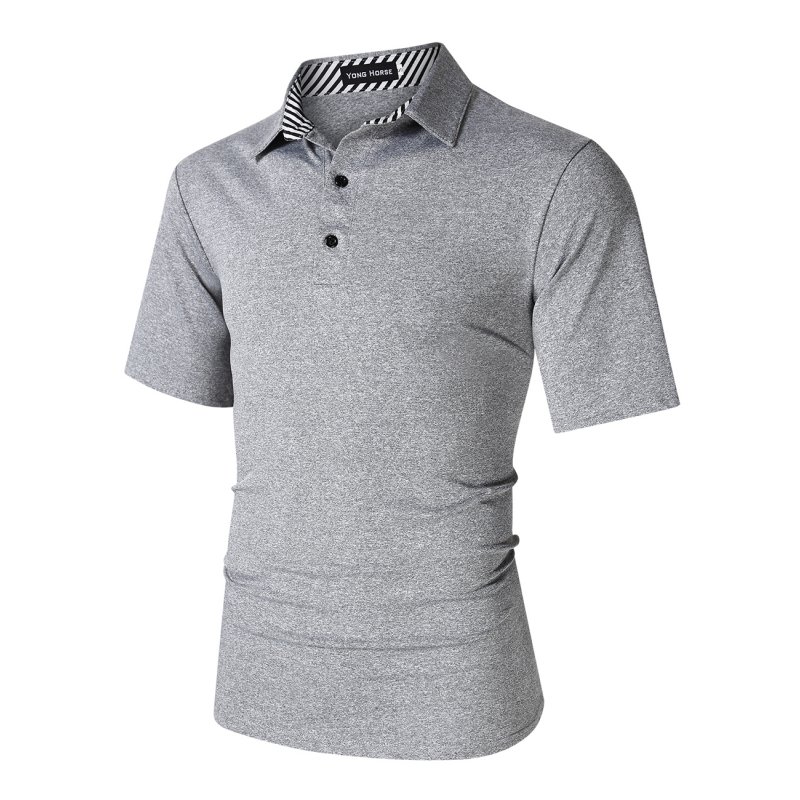 US Yong Horse Men's Dry Fit Golf Polo Shirt Athletic Short Sleeve Performance Polo Shirts