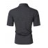 US Yong Horse Men s Dry Fit Golf Polo Shirt Athletic Short Sleeve Performance Polo Shirts Black grey M