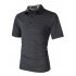 US Yong Horse Men s Dry Fit Golf Polo Shirt Athletic Short Sleeve Performance Polo Shirts Black grey M