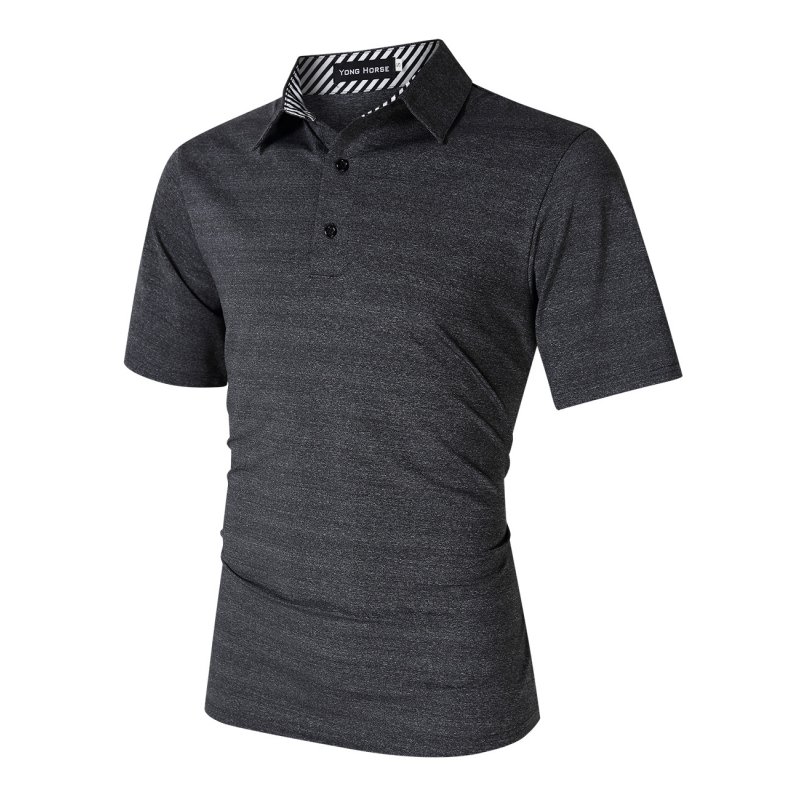 US Yong Horse Men's Dry Fit Golf Polo Shirt Athletic Short Sleeve Performance Polo Shirts