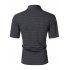US Yong Horse Men s Dry Fit Golf Polo Shirt Athletic Short Sleeve Performance Polo Shirts Black grey L