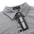 US Yong Horse Men s Dry Fit Golf Polo Shirt Athletic Short Sleeve Performance Polo Shirts Grey Blue L