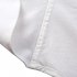 US Yong Horse Men s Fashion Metal Button Decoration Long Sleeve Shirt White XL