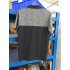 US Yong Horse Men s Quick dry Turn down Collar Short Sleeve Contrast Color Polo Shirt Black Grey Black Short Sleeve L