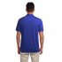 US Yonghorse Men s Casual Raglan Short Sleeve Solid Color Turn Down Collar Sports Polo Shirt Sapphire Blue S