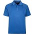 US Yonghorse Men s Casual Raglan Short Sleeve Solid Color Turn Down Collar Sports Polo Shirt Sapphire Blue M