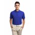 US Yonghorse Men s Casual Raglan Short Sleeve Solid Color Turn Down Collar Sports Polo Shirt Sapphire Blue L