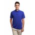 US Yonghorse Men s Casual Raglan Short Sleeve Solid Color Turn Down Collar Sports Polo Shirt Sapphire Blue L