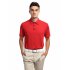 US Yonghorse Men s Casual Raglan Short Sleeve Solid Color Turn Down Collar Sports Polo Shirt Red S