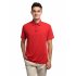 US Yonghorse Men s Casual Raglan Short Sleeve Solid Color Turn Down Collar Sports Polo Shirt Red L