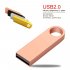 USB 2 0 Flash Drive Pendrive Waterproof Metal U Disk USB Stick 32G Gold