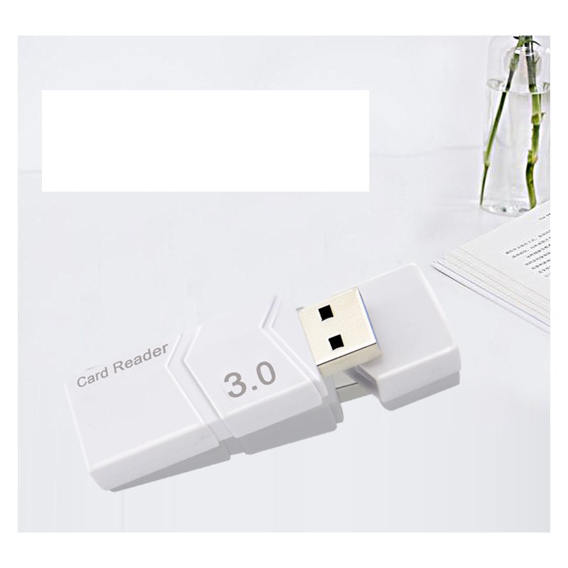 USB 3.0 Card Reader High Speed Read/Write for Micro SD Card white