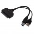 USB 3 0 To SATA Adapter Cable for 2 5in External HDD SSD Hard Drive Disk Convert black