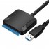 USB 3 0 to Sata Adapter USB3 0 Cable Converter Hard Drive Cable  12v 2A AC Power Adapter EU Plug