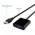 USB 3 0 to VGA Adapter USB to VGA Video Graphic Card Display External Cable Adapter for PC Laptop black
