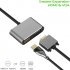 USB 3 1 Type C to HDMI VGA Adapter 2 in 1 VGA HDMI 4K UHD Dual Screen Display Adapter  Silver