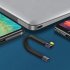 USB 4 0 Cable 15CM Short USB C To USB C Cable 40Gbps Data Transmission 240W Fast Charge Cable FPC Design For Laptop Phones C male straight   C male bend