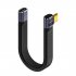 USB 4 0 Cable 15CM Short USB C To USB C Cable 40Gbps Data Transmission 240W Fast Charge Cable FPC Design For Laptop Phones C male straight   C male bend