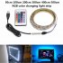 USB 5V LED Waterproof String Light Lamp Flexible RGB Changing Light Tape with Remote Control Ribbon    100CM