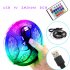 USB 5V Waterproof 7 Colors Change String Light with Remote Control for Background Lighting 50cm 15 lights