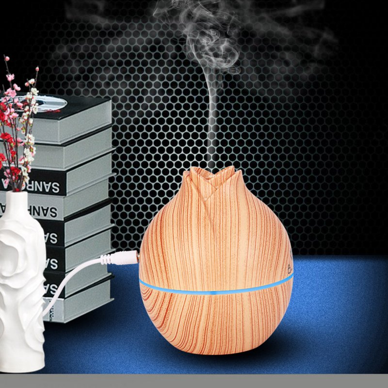 USB Air Humidifier Home Office Mute Mini Aromatherapy Mist Maker Light wood grain