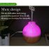 USB Air Humidifier Home Office Mute Mini Aromatherapy Mist Maker Dark wood grain