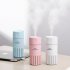 USB Air Humidifier Mini Tabletop 7 Colors Car Mist Maker Mute Office Air Purifier Pink