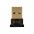 USB Bluetooth 5 0 Adapter Wireless Dongle Stereo Receiver Audio for PC Laptop TV black