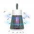 USB Bug Zapper Lamp 1200mA Electronic Mosquito Zapper Light Portable Fly Trap Camping Light For Outdoor Indoor white english