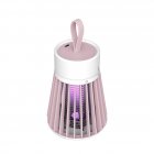USB Bug Zapper Lamp 1200mA Electronic Mosquito Zapper Light Portable Fly Trap Camping Light For Outdoor Indoor pink english