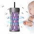 USB Bug Zapper Lamp Electronic Mosquito Zapper With Ambient Light Fly Zapper With Handle For Home Bedroom Black charging model