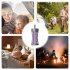 USB Bug Zapper Lamp Electronic Mosquito Zapper With Ambient Light Fly Zapper With Handle For Home Bedroom Gray charging model