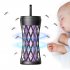 USB Bug Zapper Lamp Electronic Mosquito Zapper With Ambient Light Fly Zapper With Handle For Home Bedroom Gray charging model