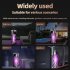 USB Bug Zapper Lamp Electronic Mosquito Zapper With Ambient Light Fly Zapper With Handle For Home Bedroom Gray charging model