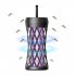 USB Bug Zapper Lamp Electronic Mosquito Zapper With Ambient Light Fly Zapper With Handle For Home Bedroom Gray charging model