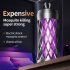 USB Bug Zapper Lamp Electronic Mosquito Zapper With Ambient Light Fly Zapper With Handle For Home Bedroom Gray charging model