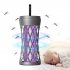 USB Bug Zapper Lamp Electronic Mosquito Zapper With Ambient Light Fly Zapper With Handle For Home Bedroom Gray charging model