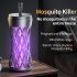 USB Bug Zapper Lamp Electronic Mosquito Zapper With Ambient Light Fly Zapper With Handle For Home Bedroom Gray charging model