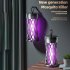 USB Bug Zapper Lamp Electronic Mosquito Zapper With Ambient Light Fly Zapper With Handle For Home Bedroom Gray charging model