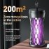 USB Bug Zapper Lamp Electronic Mosquito Zapper With Ambient Light Fly Zapper With Handle For Home Bedroom Gray charging model